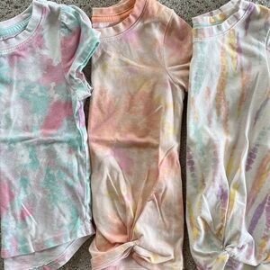 Set of Three Tie-Dye T-Shirts girls 3t